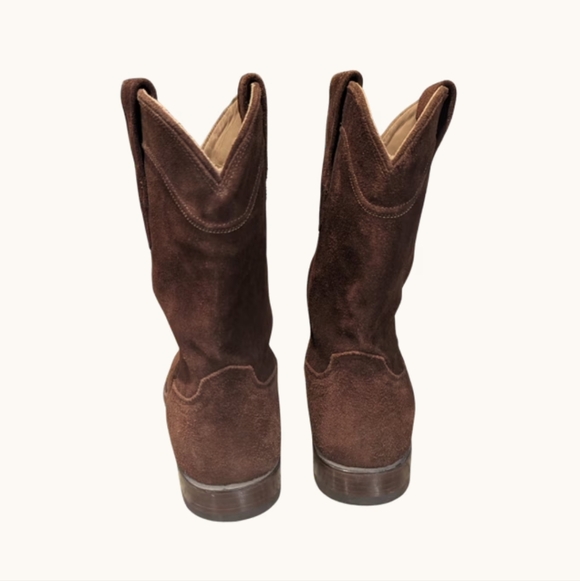 EUC Tecovas Brown Suede Men's Cowboy Boots - Picture 5 of 6